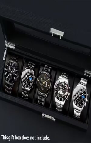 Black Box Juego de 5 Relojes de Cuarzo para Hombres y Mujeres